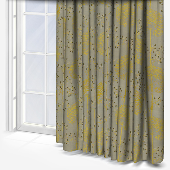 Prestigious Textiles Moonseed Chartreuse curtain
