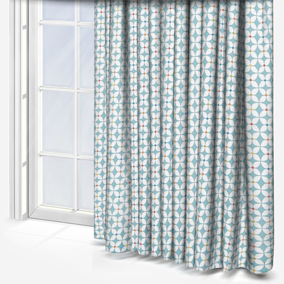 Prestigious Textiles Zap Azure curtain