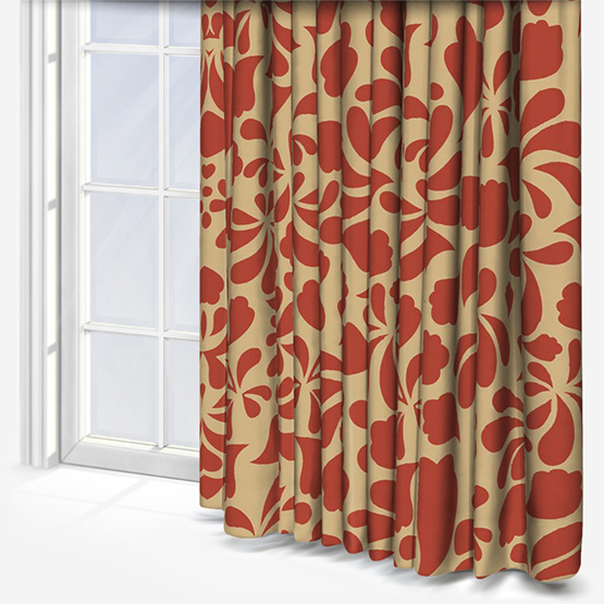 Touched by Design Chelsea Crimson curtain