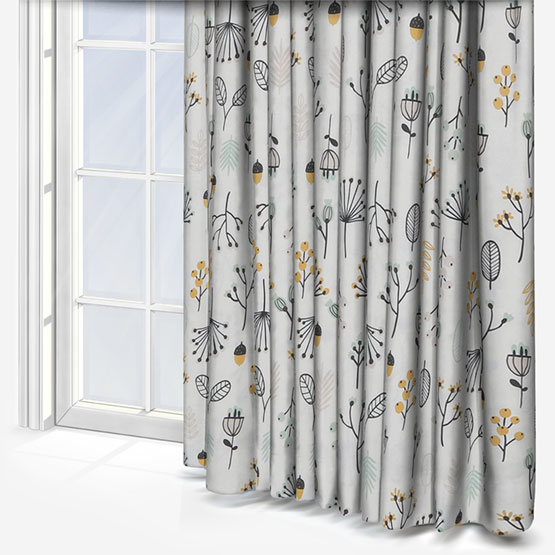 Touched By Design Flora Mint Ochre curtain