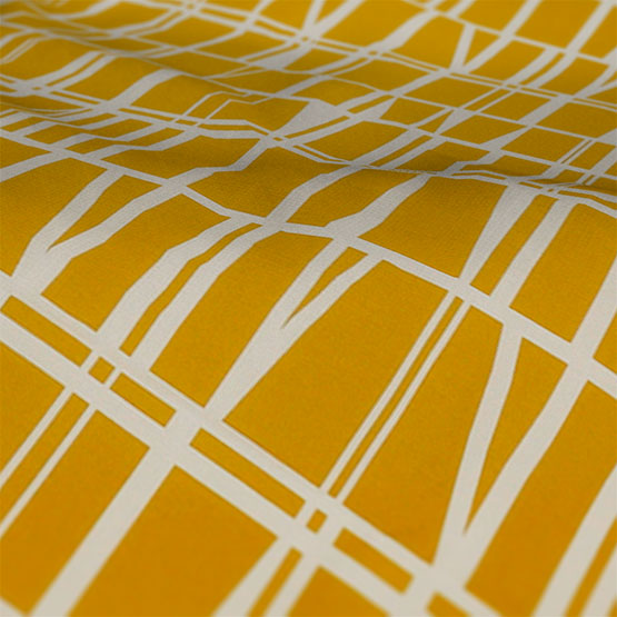 Geo Print Yellow cushion