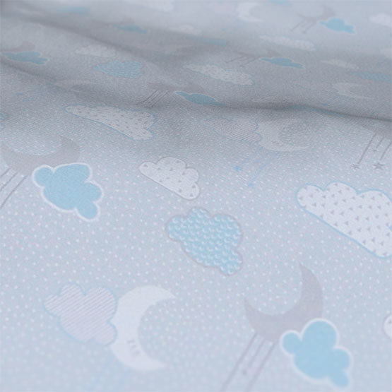 Olivia Bard Personalised Cloudscape Blue cushion