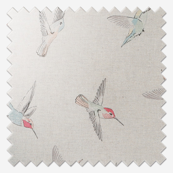 Clarke & Clarke Oasis Hummingbird Linen cushion
