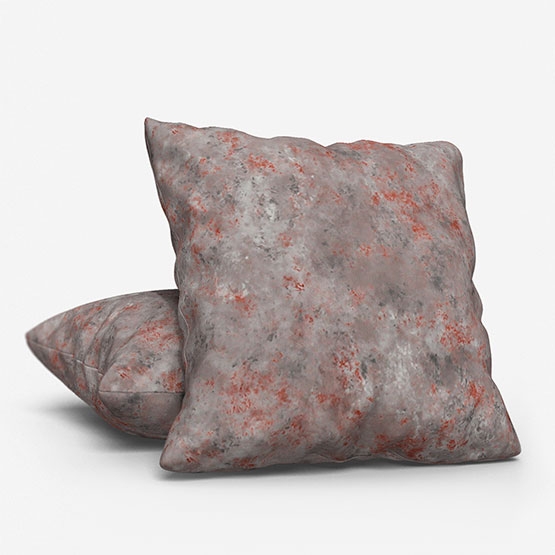 Casadeco Earth Tissu Velour Lunaire Anthracite/Cuivre cushion