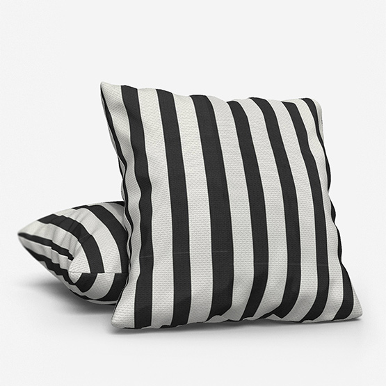 Casadeco Rayures bicolores Noir/Blanc cushion