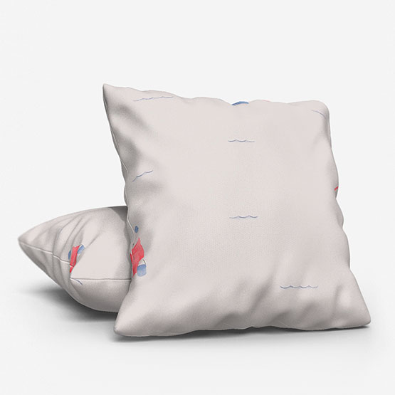 Casadeco My Little World Ours Plage Bleu cushion