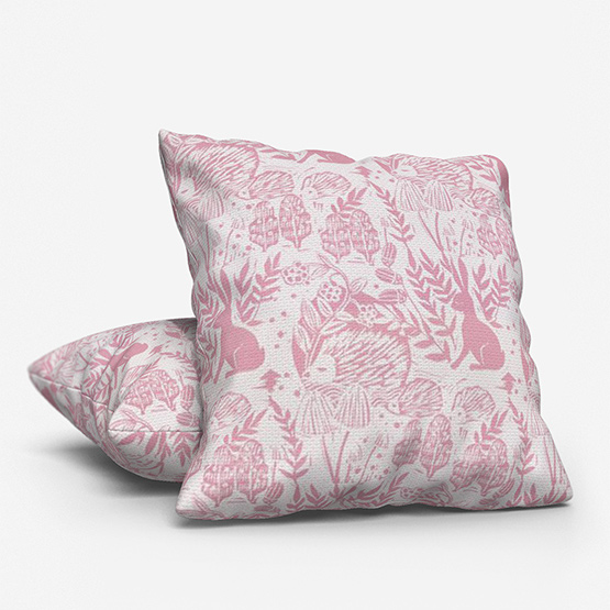 Clarke & Clarke Hedgerow Pink cushion