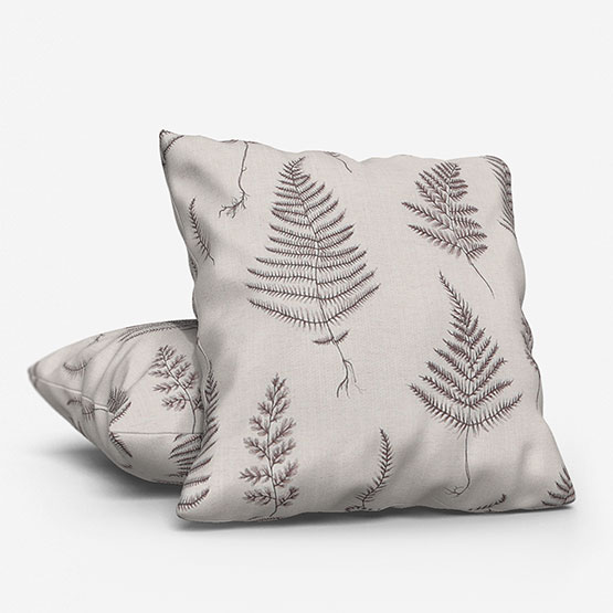Clarke & Clarke Lorelle Charcoal Linen cushion
