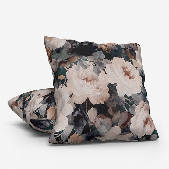 Fibre Naturelle Charlotte Seductive Teal cushion