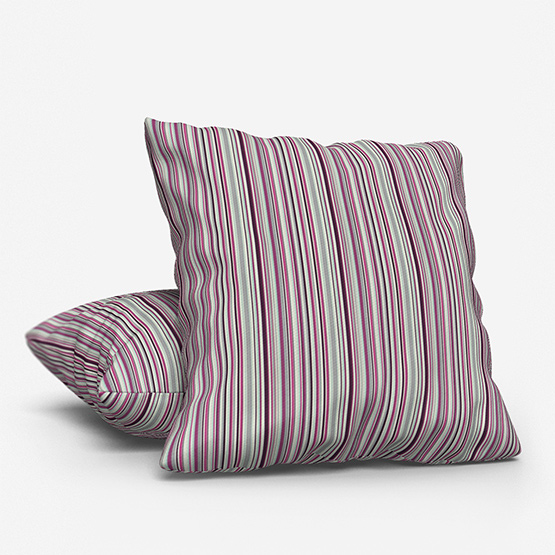 Fryetts Goa Stripe Berry cushion