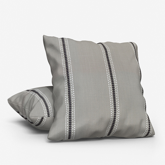 Fryetts Bromley Stripe Silver cushion