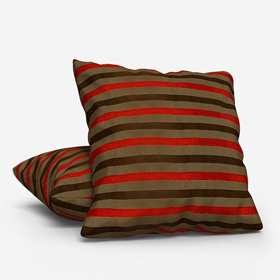 Gordon John Lera Stripe California Red cushion