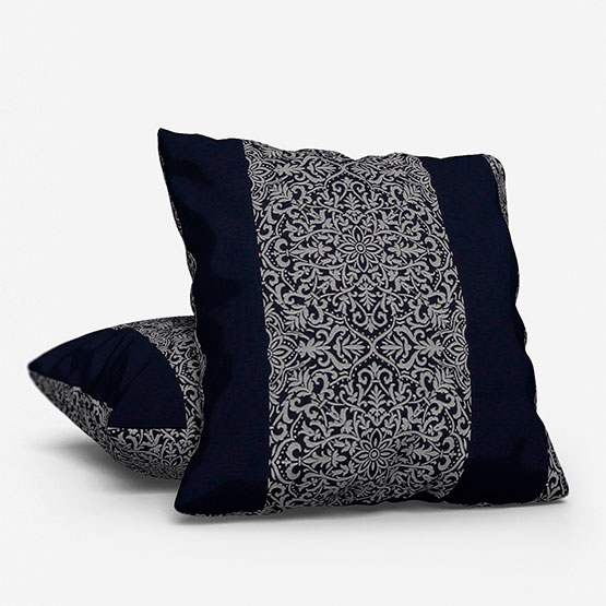 iLiv Brocade Stripe Sapphire cushion