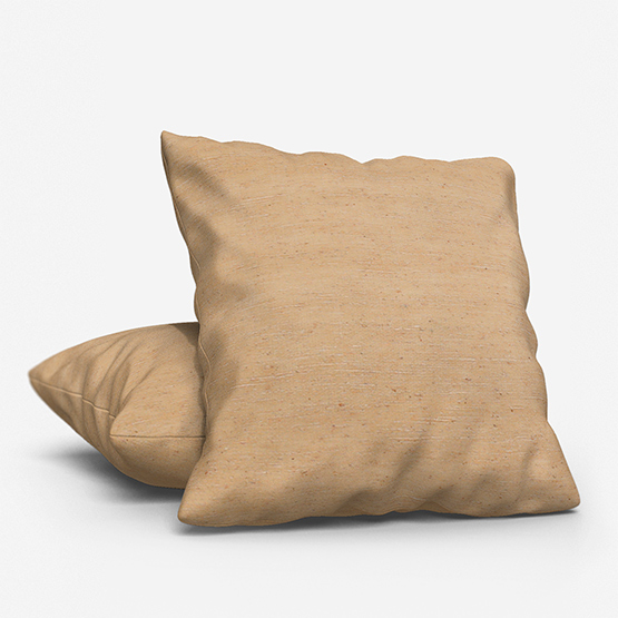 James Brindley Raw Silk Warm Hessian cushion