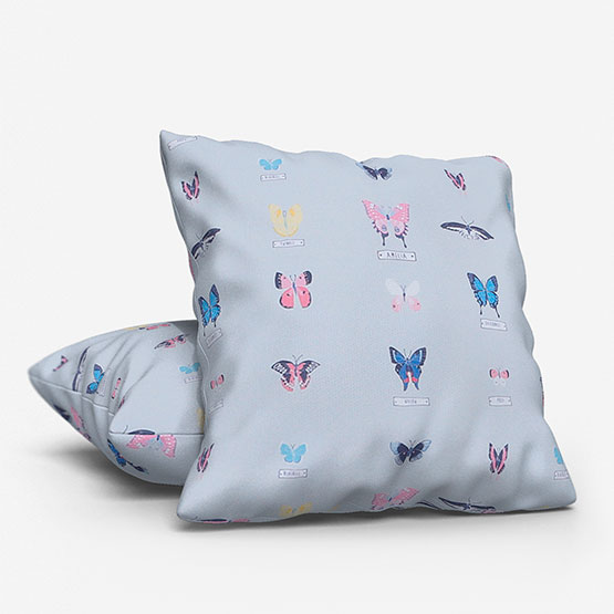 Olivia Bard Personalised Butterfly Grey cushion
