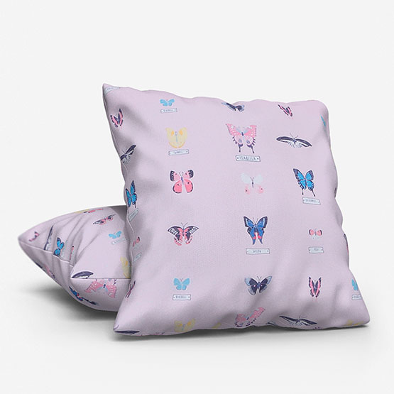 Olivia Bard Personalised Butterfly Pink cushion