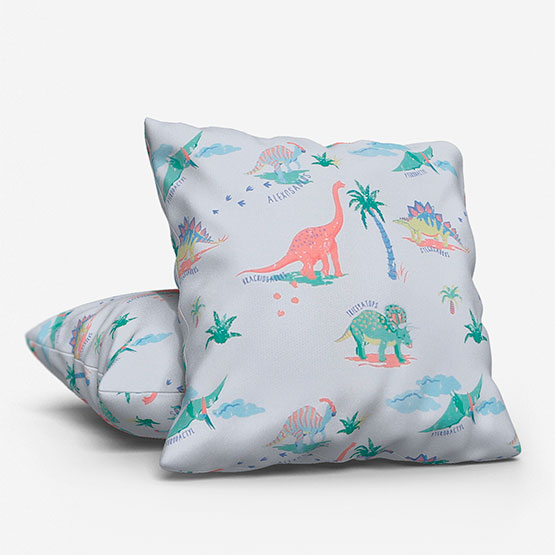 Olivia Bard Personalised Dinosaurs Natural cushion