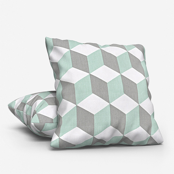 Prestigious Textiles Cube Aqua cushion