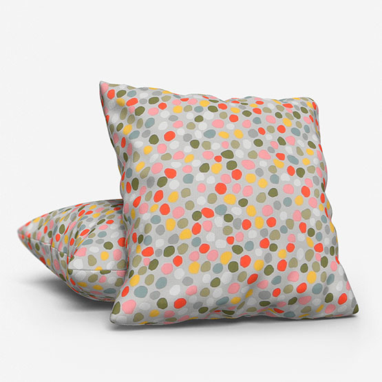 Prestigious Textiles Dot To Dot Coral cushion