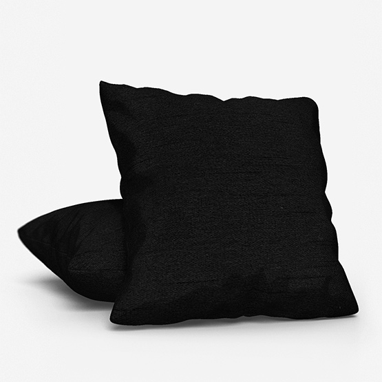 Touched by Design Faux Silk Black cushion