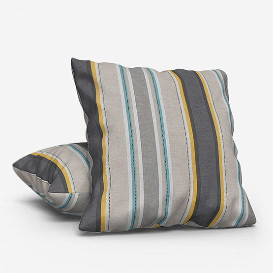 Studio G Luella Charcoal/Chartreuse cushion