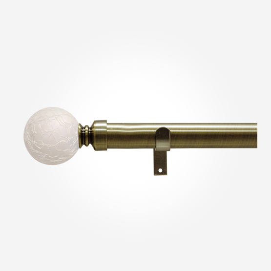 28mm Allure Classic Antique Brass Ice Eyelet pole
