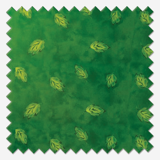 Decorshade Falling Leaves Green roller