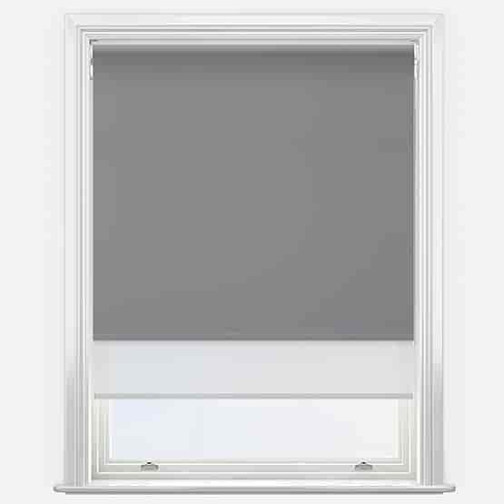 Double Roller AquaLuxe SunVue Granite & White
