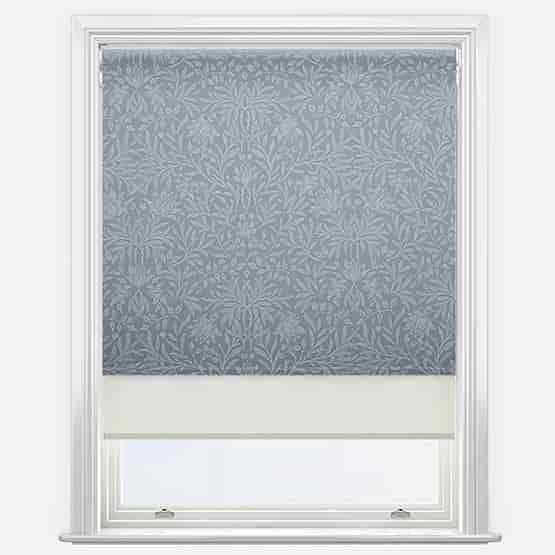 Double Roller Florence Persian Blue & Cream