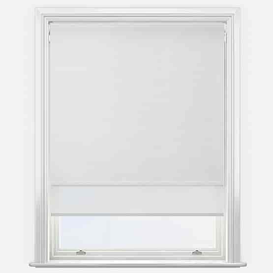 Double Roller Plaza Whisper White