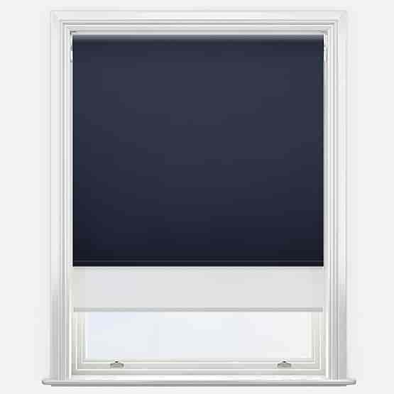 Double Roller Spectrum Blackout Navy & White