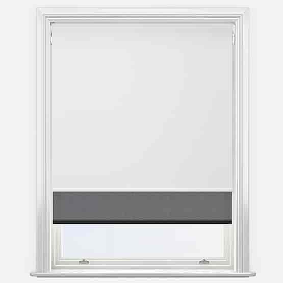 Double Roller SunVue White & Jet Black