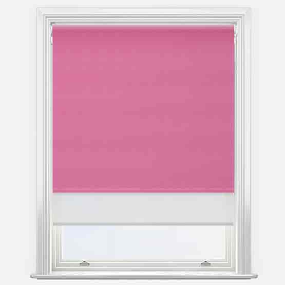 Double Roller Supreme Blackout Hot Pink & White