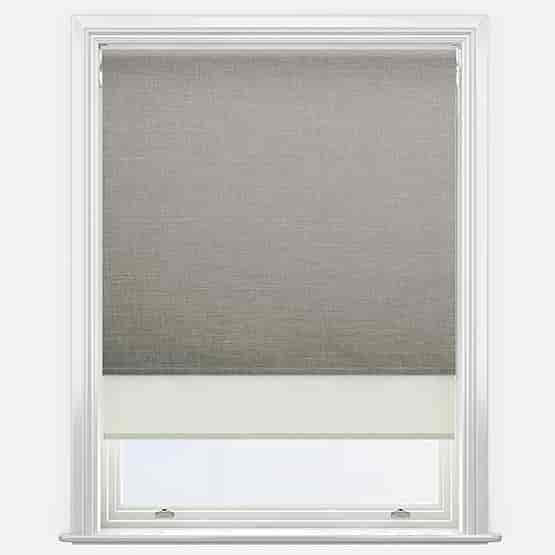 Double Roller Voga Blackout Dove Grey & Cream