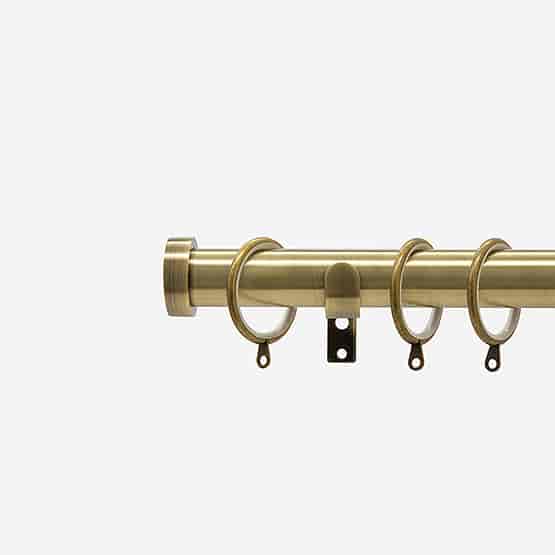 28mm Classic Antique Brass Stud Curtain Pole
