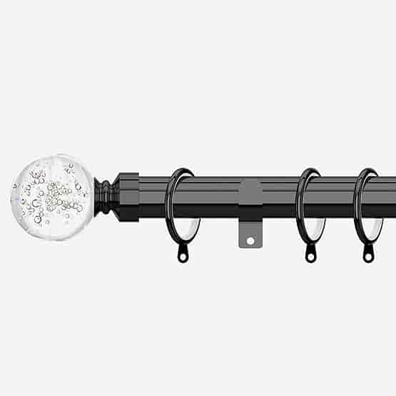 28mm Allure Classic Black Nickel Glass Bubbles