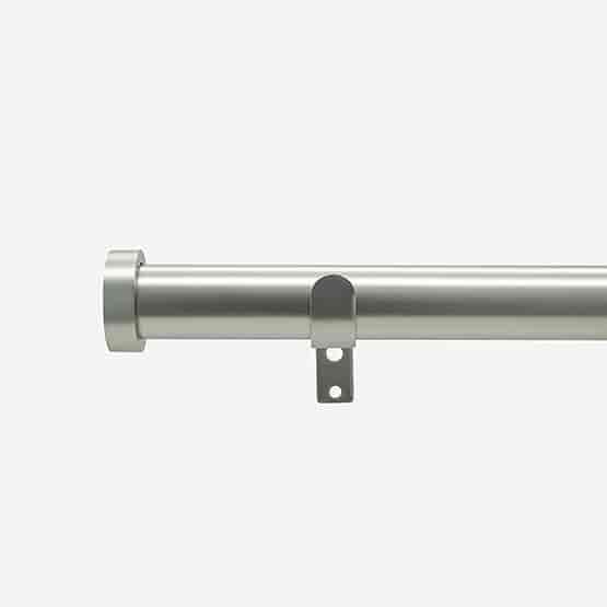 28mm Classic Brushed Steel Stud Eyelet Curtain Pole