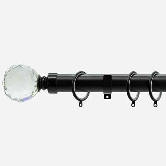 28mm Allure Classic Matt Black Crystal