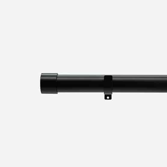 28mm Allure Classic Matt Black End Cap Eyelet