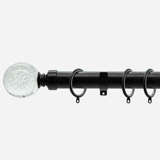 28mm Allure Classic Matt Black Glass Bubbles
