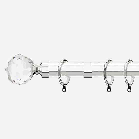 28mm Allure Classic Polished Chrome Crystal