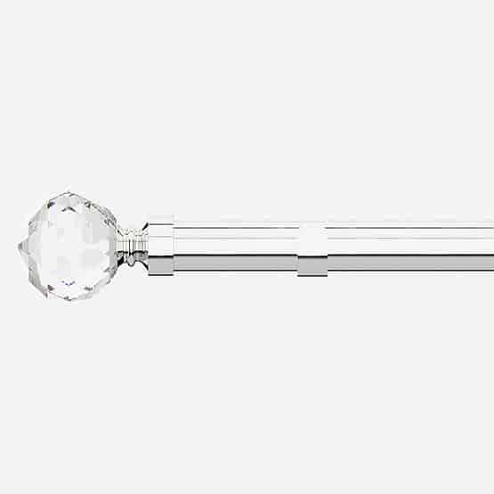 28mm Allure Classic Polished Chrome Crystal Eyelet