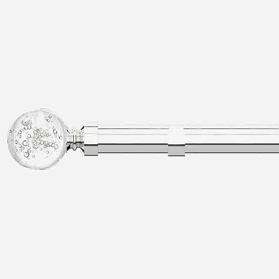 28mm Allure Classic Polished Chrome Glass Bubbles Eyelet
