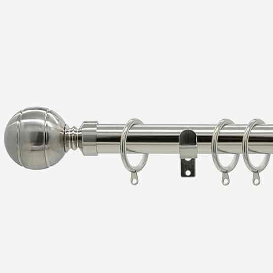28mm Allure Classic Stainless Steel Effect Ribbed Ball
