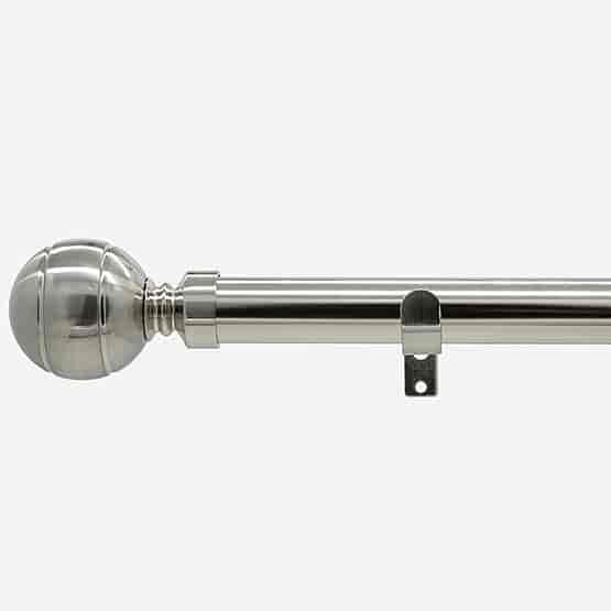 28mm Allure Classic Stainless Steel Effect Ribbed Ball Eyelet