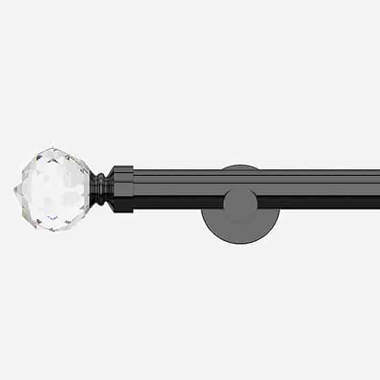 28mm Allure Signature Black Nickel Crystal Eyelet