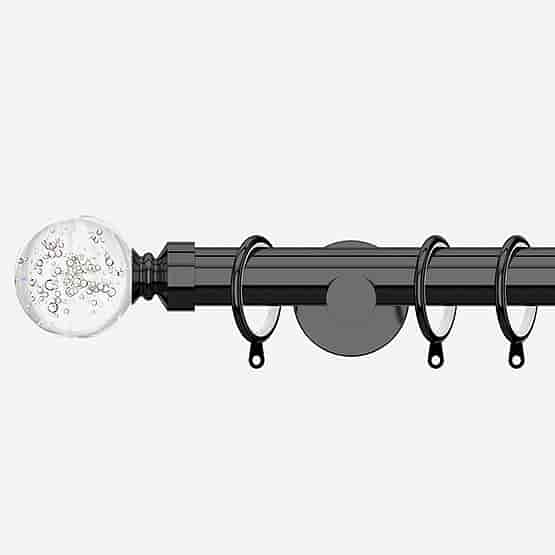 28mm Allure Signature Black Nickel Glass Bubbles