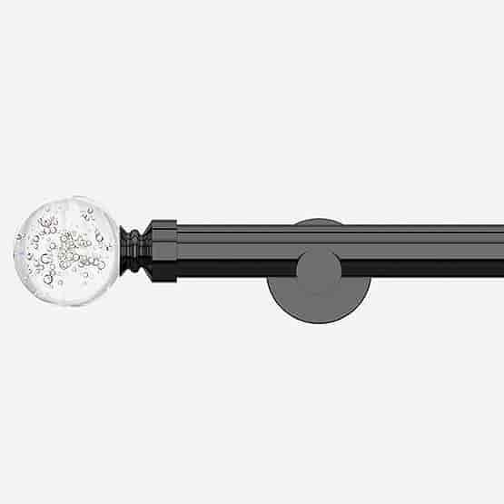 28mm Allure Signature Black Nickel Glass Bubbles Eyelet