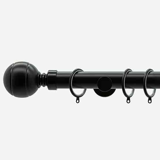 28mm Allure Signature Matt Black Ribbed Ball