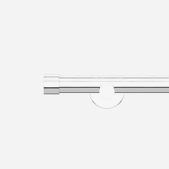 28mm Allure Signature Polished Chrome End Cap Eyelet